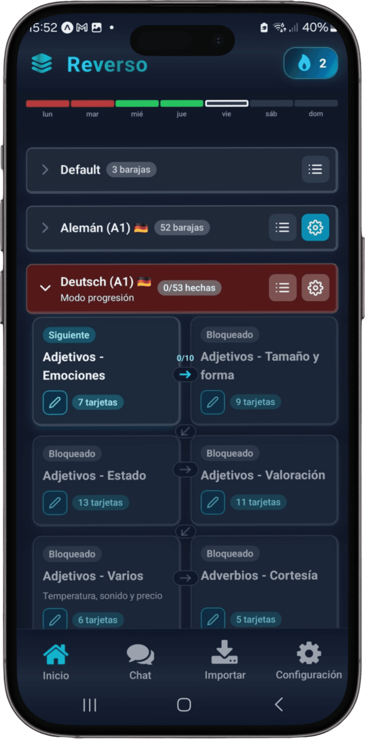 Habit Tracker HabitKit Screen: Habit overview